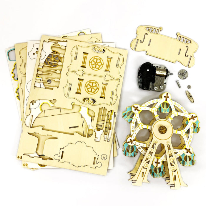 Wooden Art ki-gu-mi オルゴール付き観覧車 – 多組（TAKUMI）公式