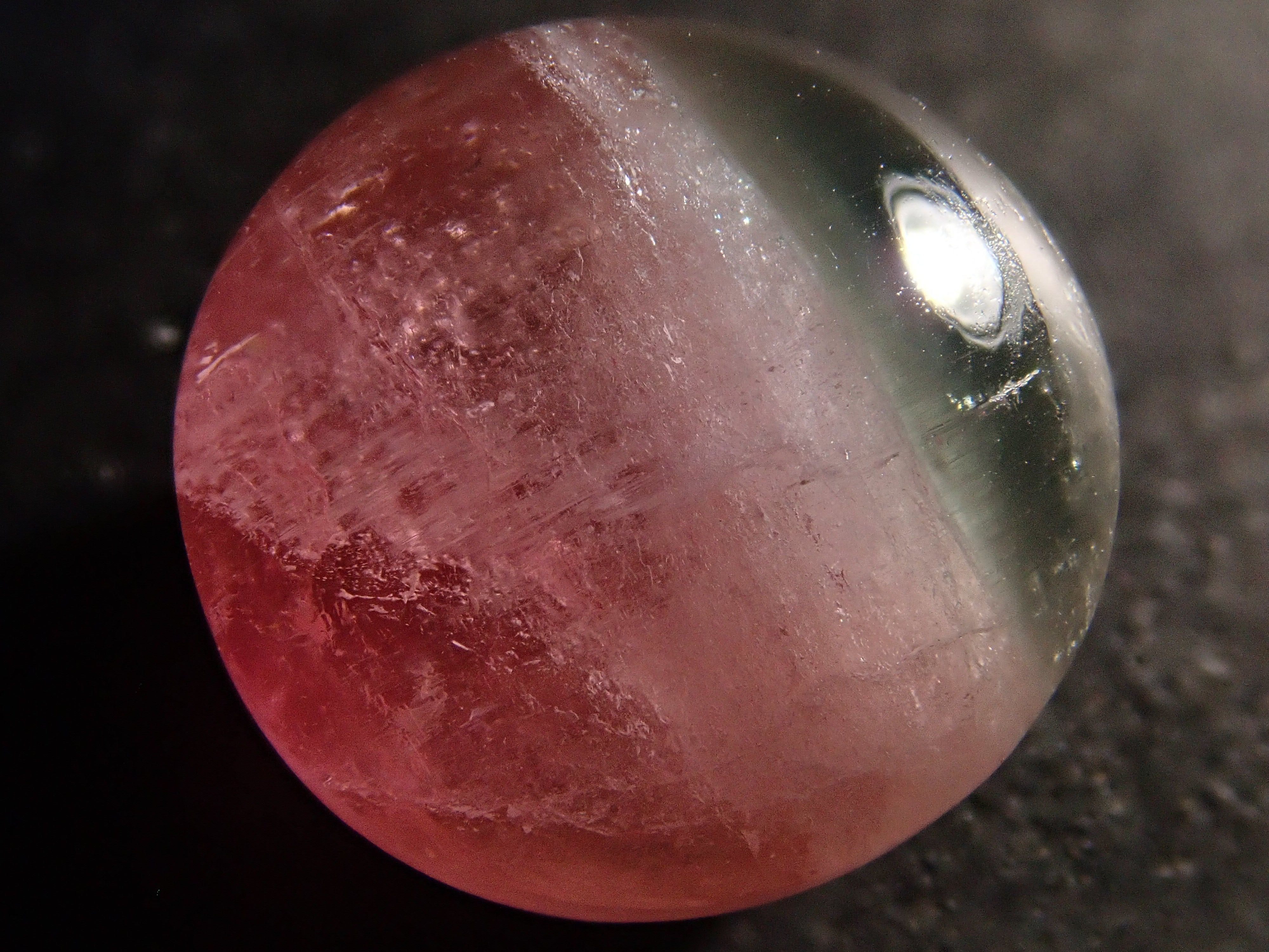 ブラジル産バイカラートルマリンキャッツアイ 9.5mm/4.730ctルース