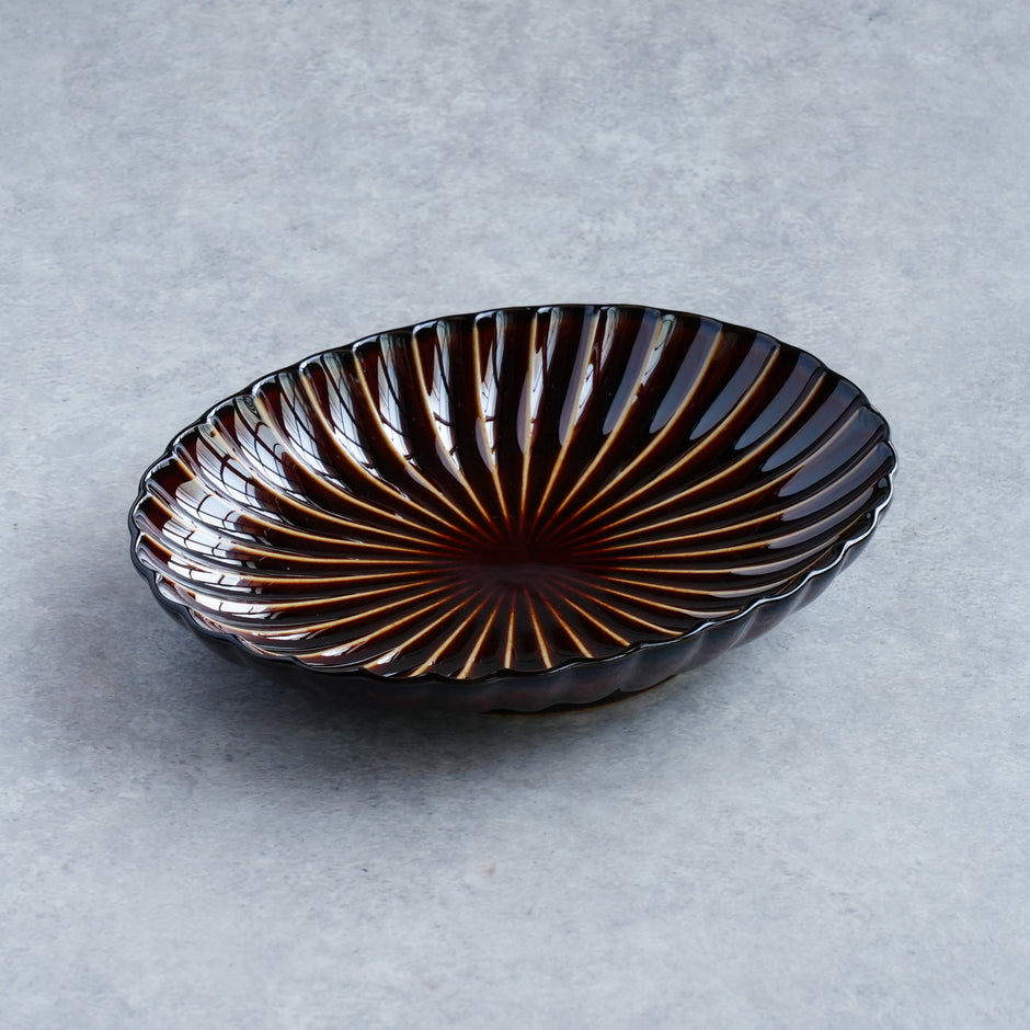 ぎやまん陶 楕円中皿 – カネコ小兵公式オンラインストア