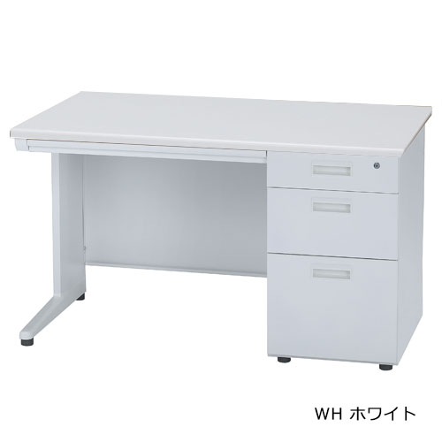 オフィスデスク SID-127-3 井上金庫 ホワイト 片袖机 1200mm幅（1台