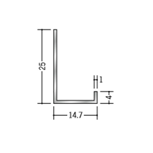 金物 50033 創建 アルミ 見切縁 アルミ 壁付け型見切縁 アルミATC-13
