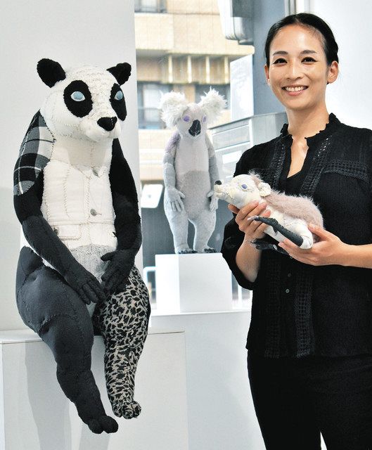 かわいく奇っ怪な縫いぐるみ 美術家の黒田さん、名古屋で作品展：中日