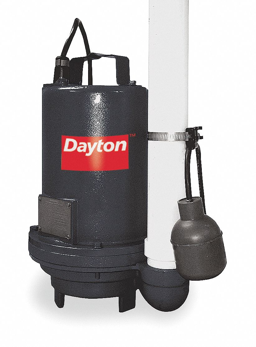DAYTON, 1 hp, 240V AC, Effluent Pump - 3BB85|3BB85 - Grainger