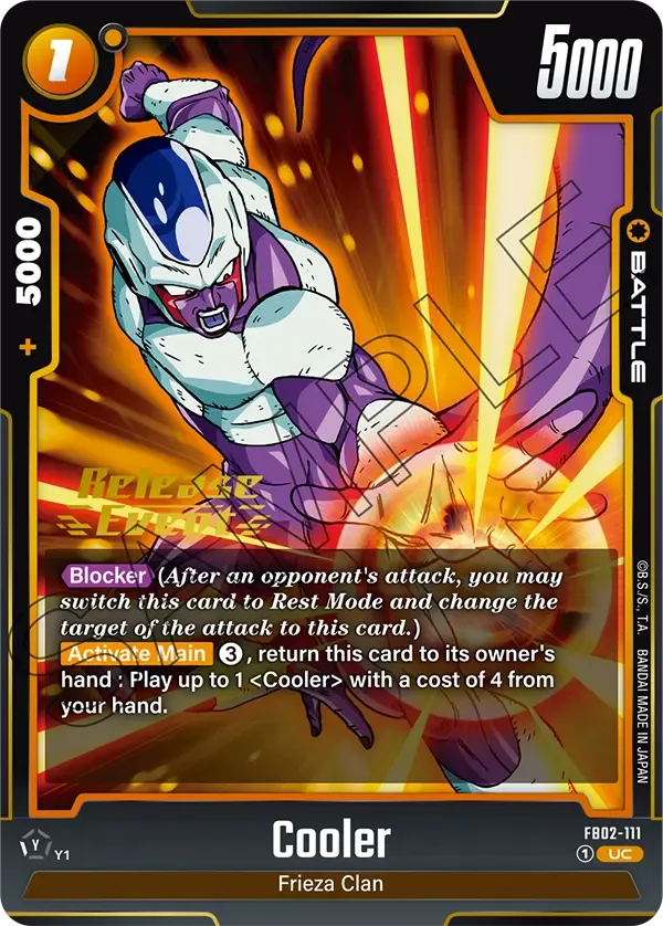FB07-077 Cooler Dragon Ball Super Card Game Fusion World Card
