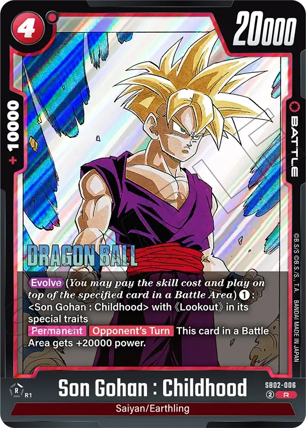 FB01-088 Son Gohan : Childhood Dragon Ball Super Card Game Fusion
