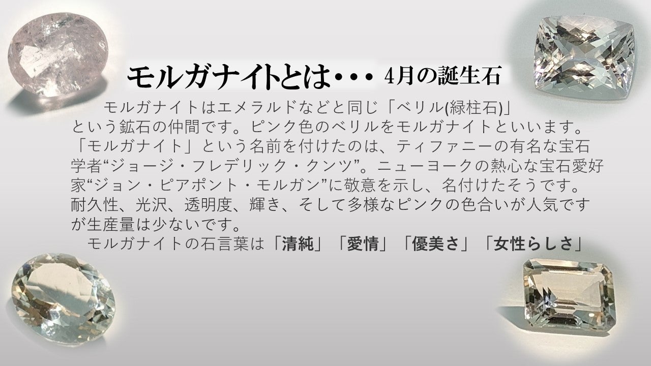 ☆モルガナイト・アクアマリンとクンツァイトのクールスィートな宝石達