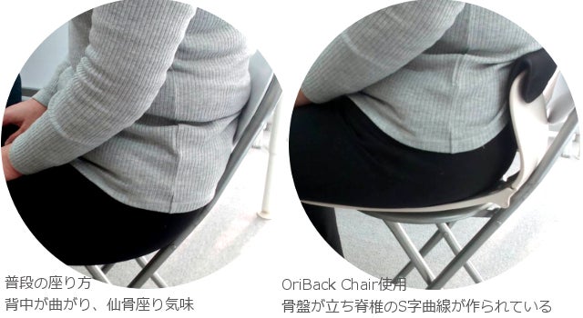 銀座の治療院監修！モニター調査90％以上実感。姿勢トレーニングチェア