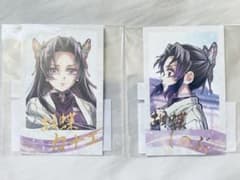 鬼滅の刃くじ C106 繋ぐD賞 胡蝶カナエ しのぶ チェキ風プロマイド 2点