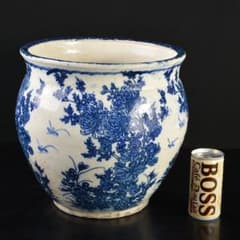 瀬戸焼 古瀬戸染付 菊文 壷 M R7323F - メルカリ