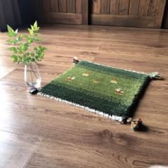 ペルシャギャッベ (ギャベ) チェアマット 椅子の座布団 No.11390