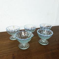 カメイガラス【雪小町】大正浪漫 デザートグラス 小鉢 5客セット