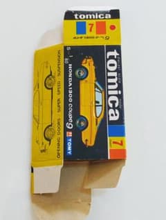 空箱 トミカ No.7 ホンダ 1300 クーペ9 黒箱 日本製 色指定箱 - メルカリ