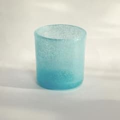 最終価格 横山秀樹 ガラス貴重な泡コップ小鉢 レア 在庫なしの水色