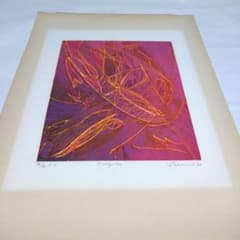 山下保子からすうり シルクスクリーンサイン入り限定91/200