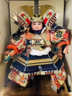 17代目秀月作童宝初陣大将8号オルゴール付