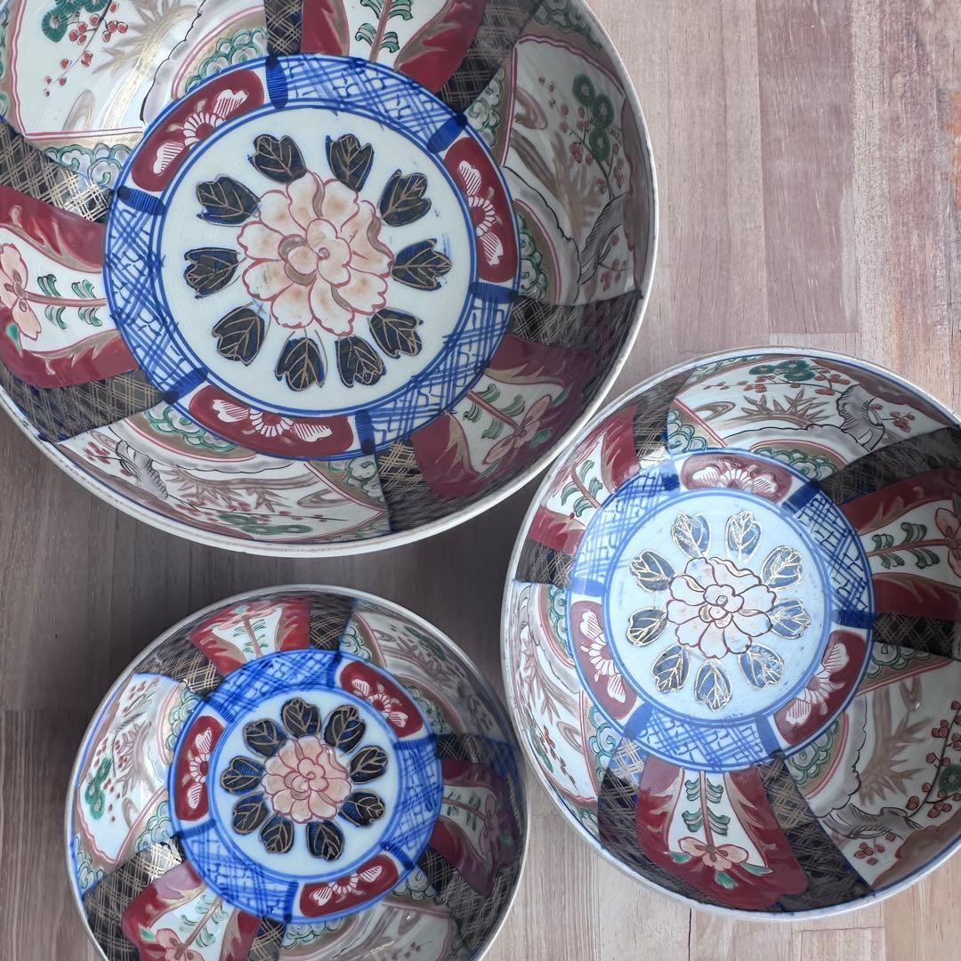 古伊万里　重ね鉢　金彩　骨董 古伊万里 重ね鉢 金彩 骨董 - メルカリ