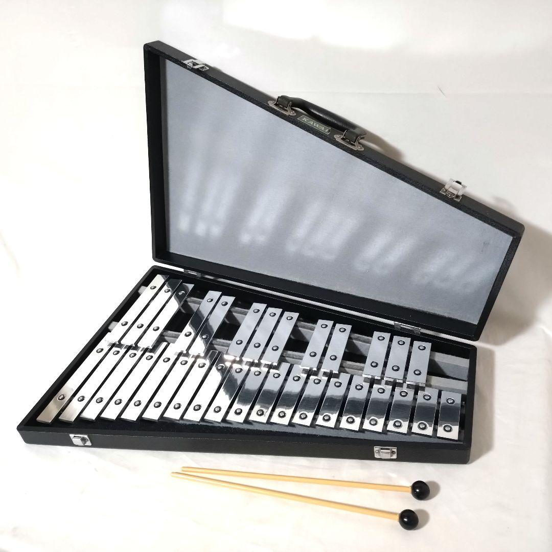 KAWAI　グロッケン　鉄琴　32音　ハードケース付き　河合楽器　カワイ Yahoo!オークション -「カワイ 鉄琴」の落札相場・落札価格
