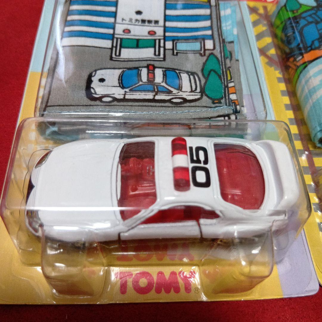 希少 TOMY赤ロゴ トミカ ハンカチ マップセット 4台 未開封保管品