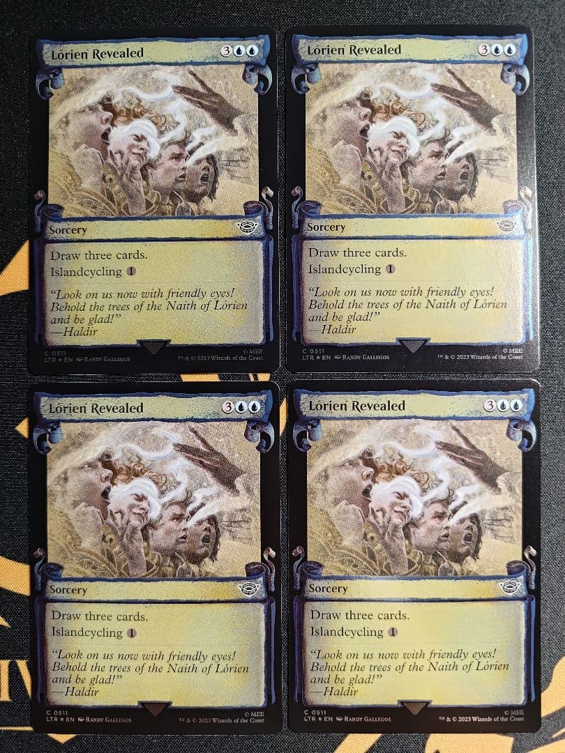 Lorien Revealed/ロリアンの発見 銀幕Foil 4枚 銀幕・Foil】(511)□ショーケース□《ロリアンの発見/Lórien Revealed