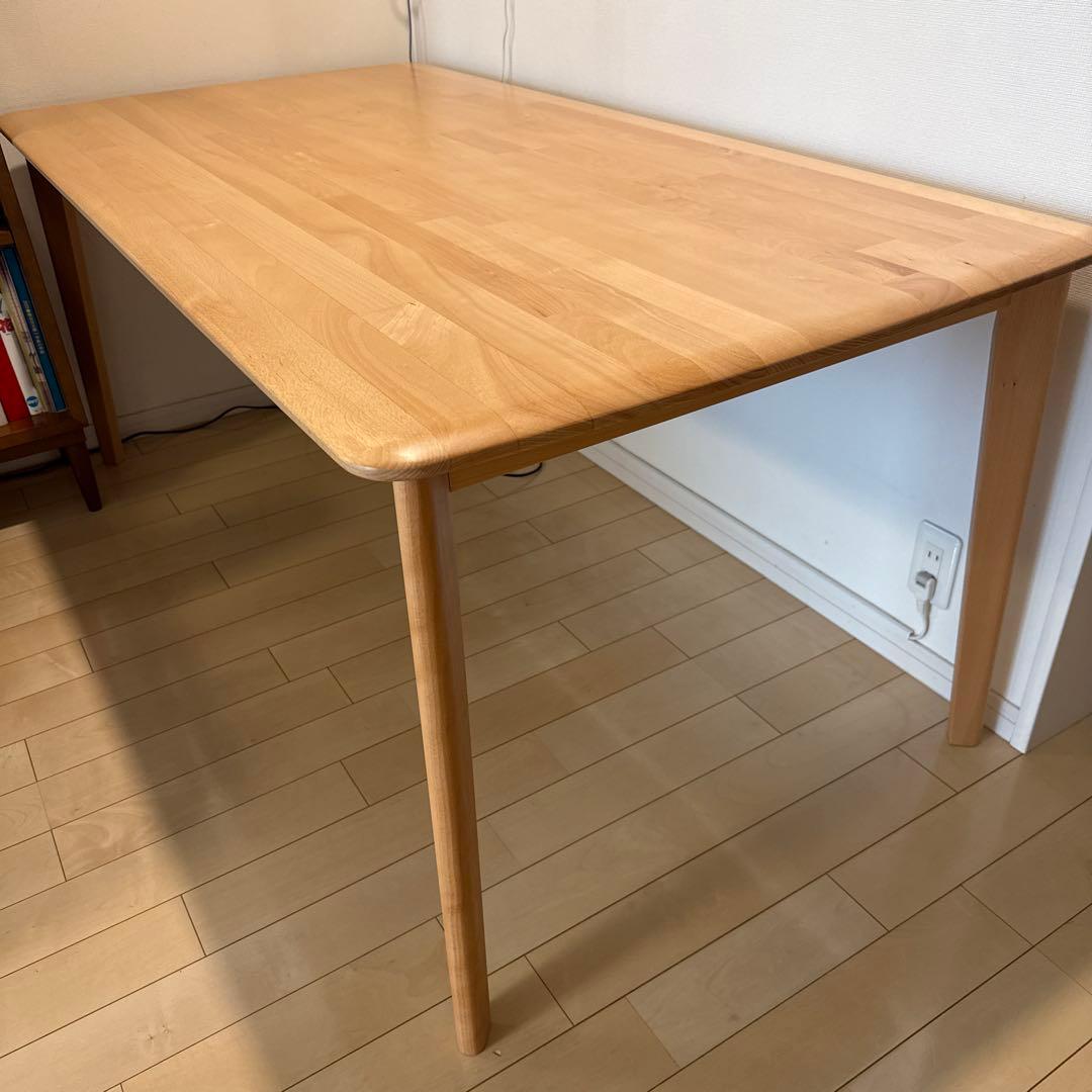 ニトリ 165×85×70 ナチュラルウッド 長方形テーブル 折りたたみテーブル(7070 ライトブラウン FT2) | ニトリネット【公式