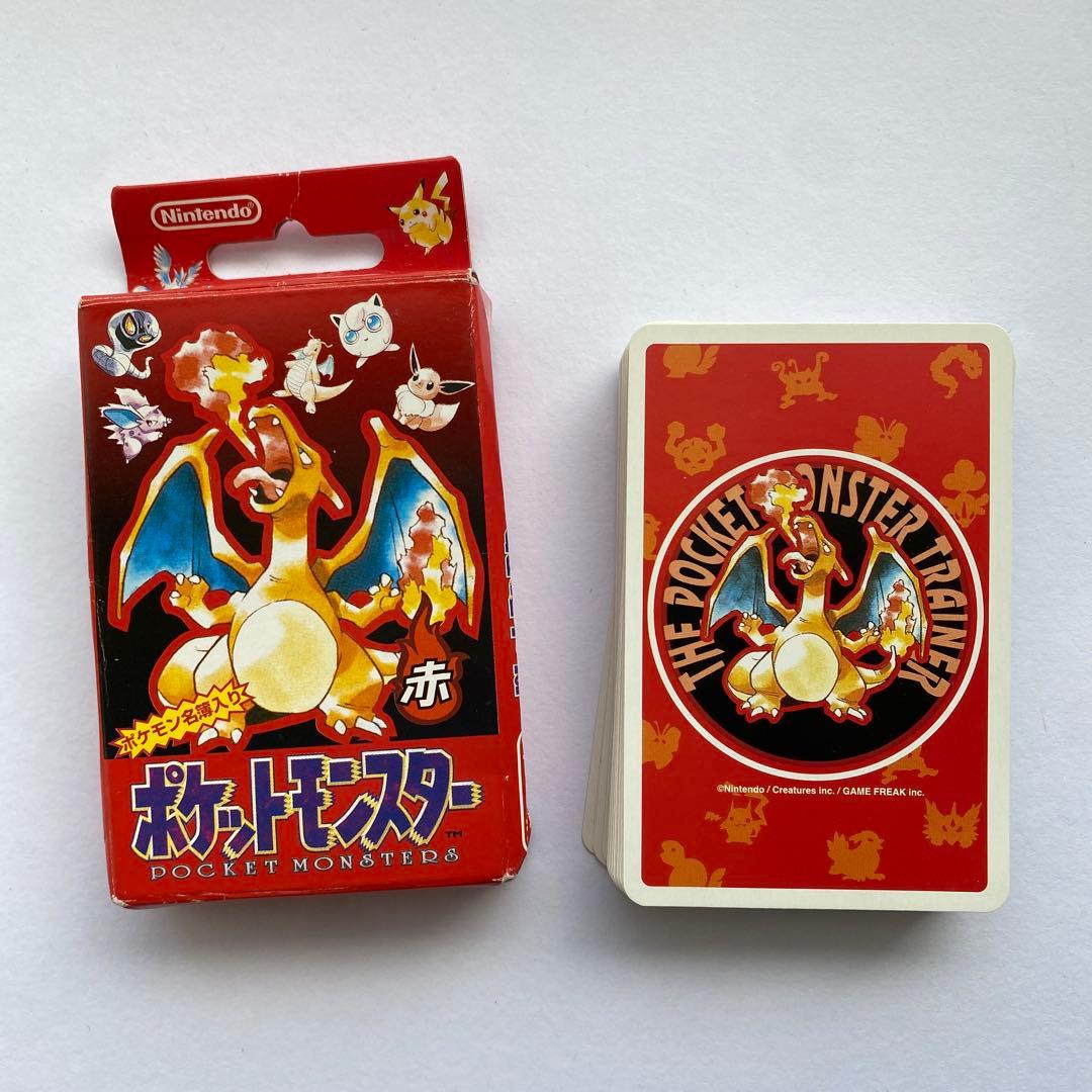 ポケモン　赤　トランプ 希少】ポケモントランプ スリープ 初期 赤 平成レトロ 絶版 - メルカリ