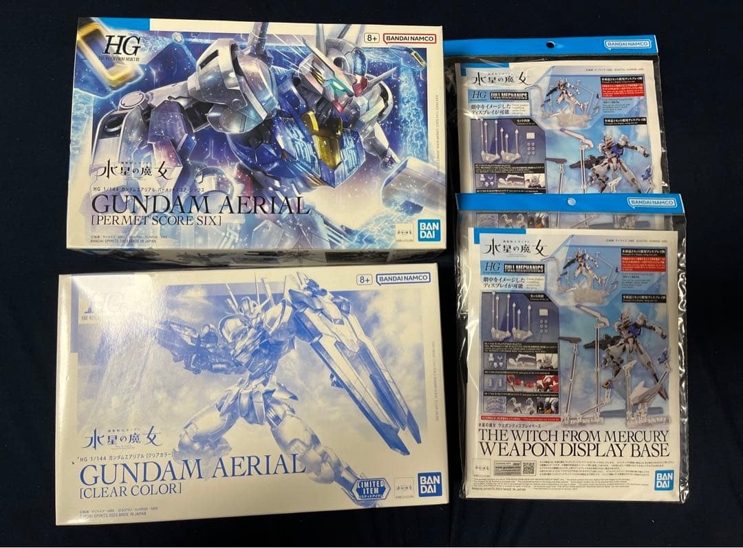 HGエアリアル　クリアカラー&パーメットスコアシックス＋α ガンプラ】HG 1/144 ガンダムエアリアル パーメットスコア・シックス