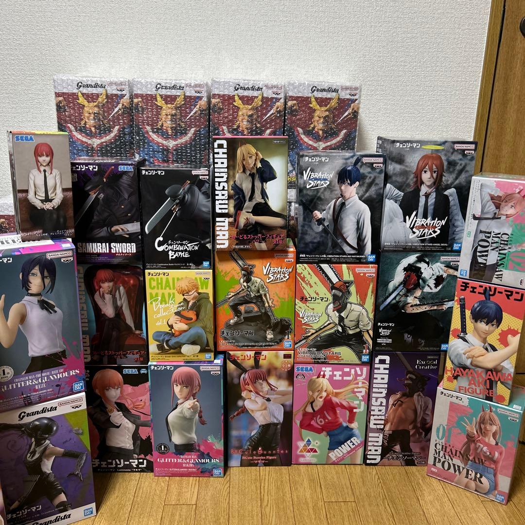 チェンソーマン　フィギュア　まとめ　23個セット チェンソーマン」デンジたちがちょこんと座るミニフィギュア13体セット