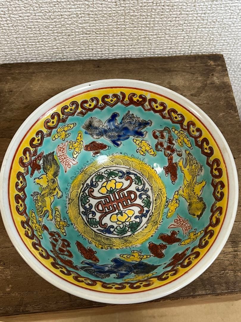 中国美術染付粉彩鉢時代物 木箱 - メルカリ