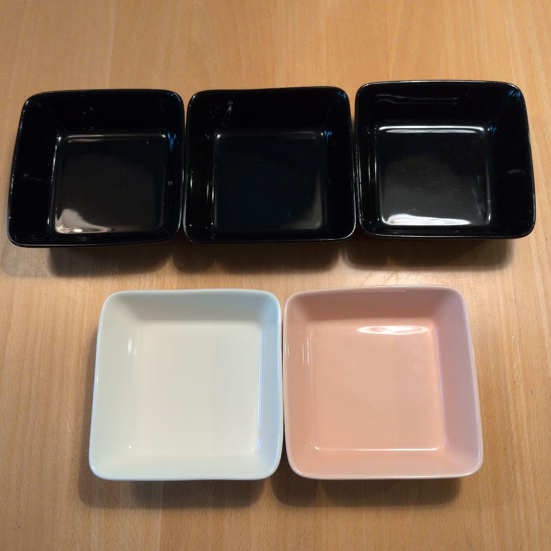 mwa　イッタラ スクエアプレート 12cm 計5枚 ティーマ スクエアプレート・プラター（イッタラ／iittala） フリー