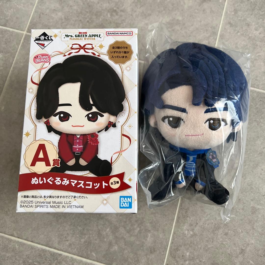 Mrs.GREEN APPLE 一番くじ A賞 ぬいぐるみマスコット 若井滉斗 - メルカリ
