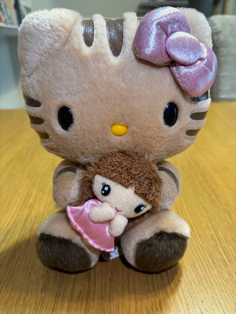 タグ付き　キティちゃん　ぬいぐるみ しょこたん　コラボ 予約 9月下旬入荷 ハローキティ Lサイズ ニコぬいキーホルダー