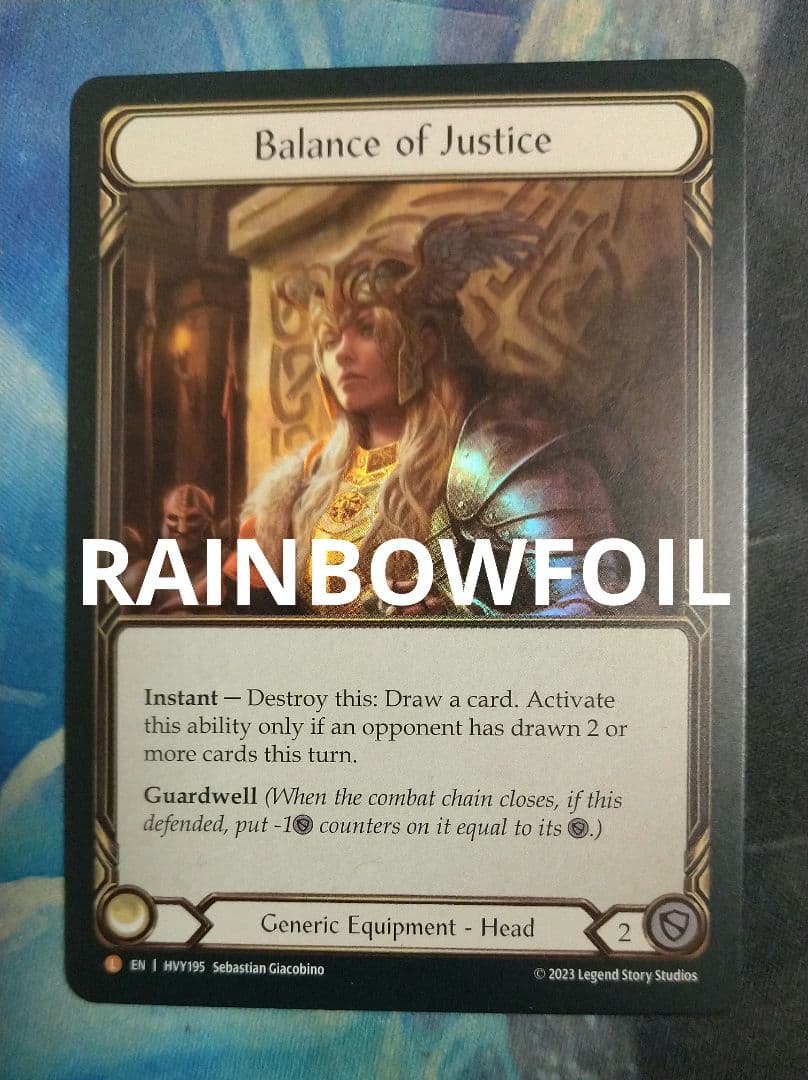 FAB 公正の守護/Balance of Justice HVY RF英語版 Heavy Hitters,Rainbow Foil | TOKYO FAB買取