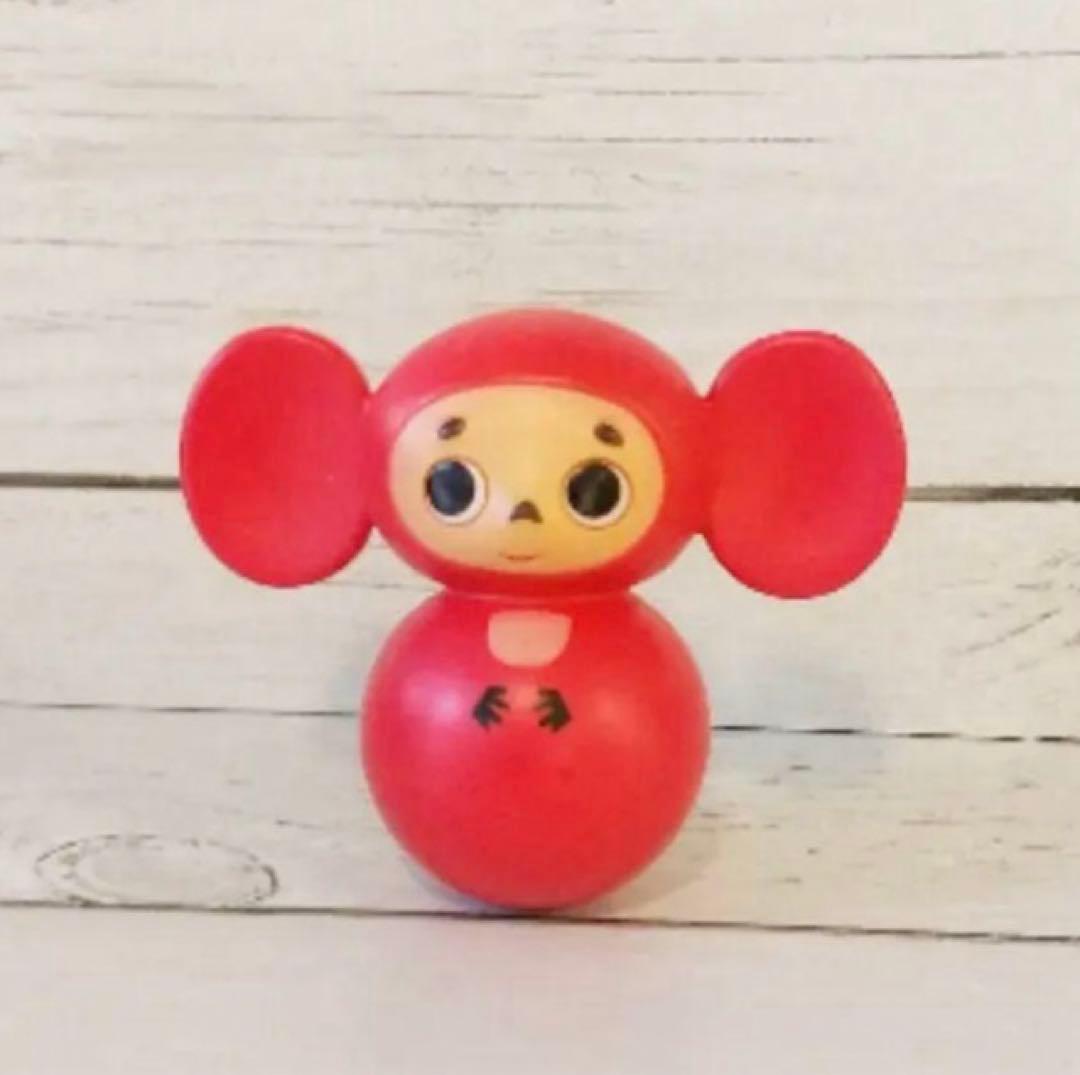 新品　チェブラーシカ　起き上がりこぼし　レッドブラウン チェブラーシカマトリョーシカ ロシア製 | クルブニーカ