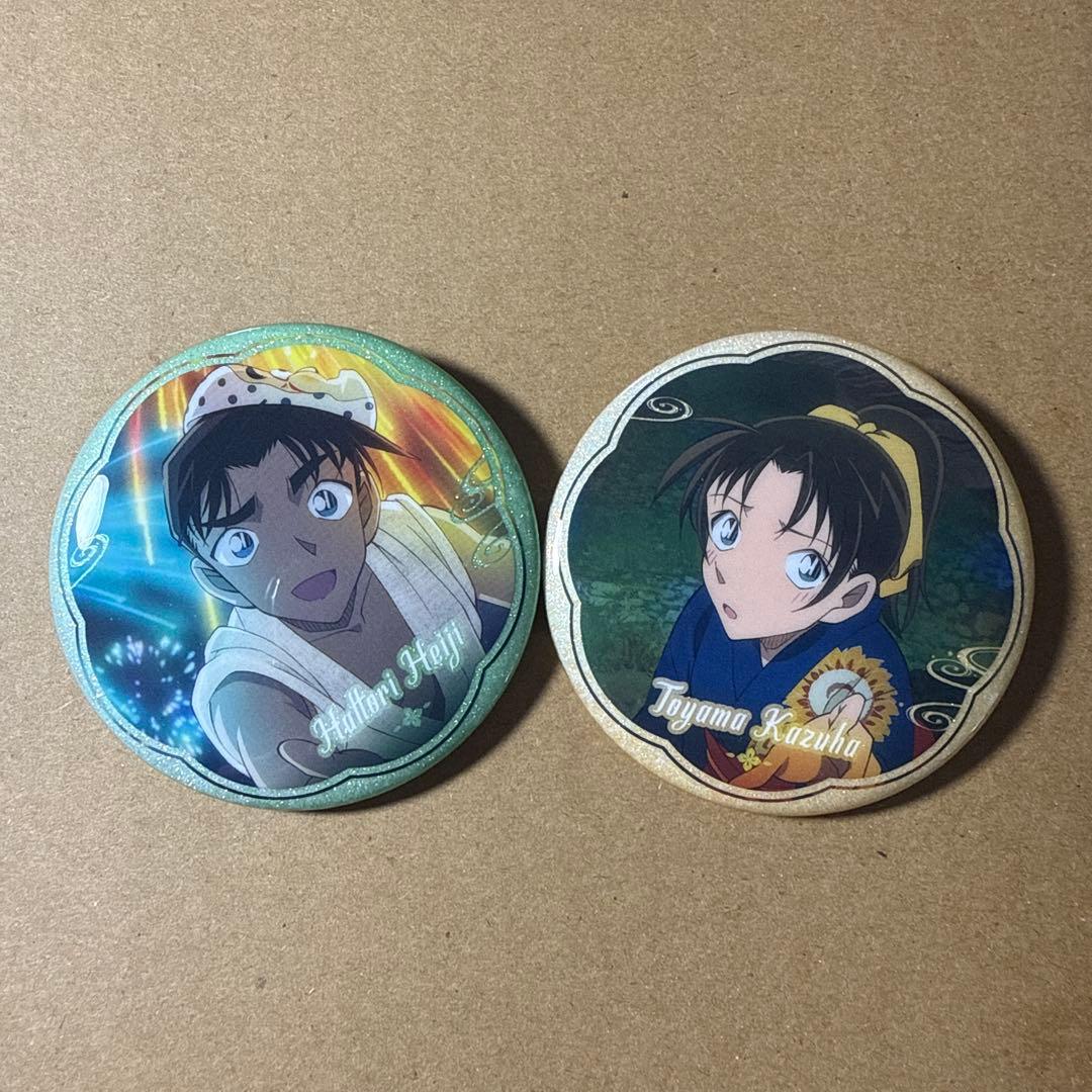 名探偵コナン 夏祭り 缶バッジセット 平次＆和葉 - メルカリ