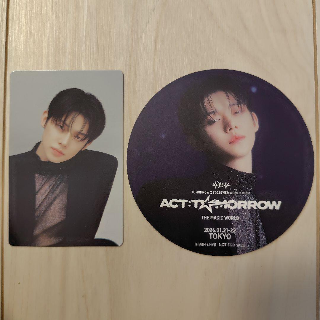 TXT ヨンジュン ACT:TOMORROW トレカ、キッチンカー特典コースター