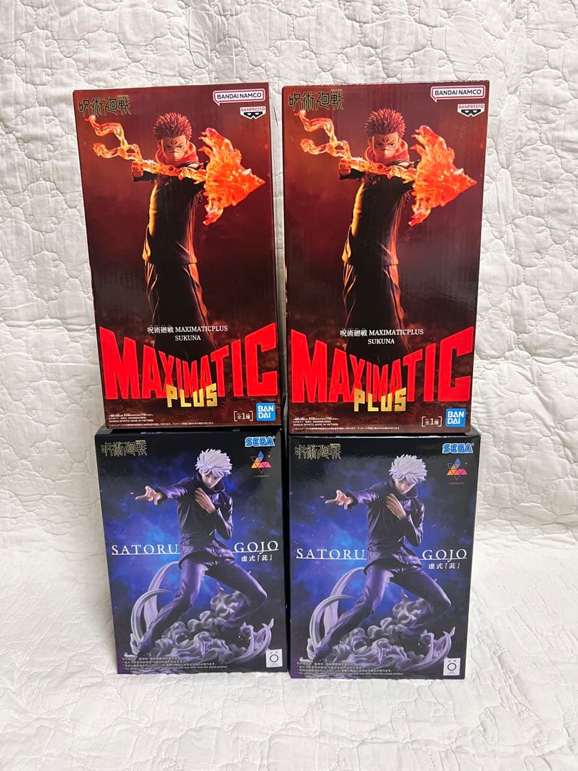 呪術廻戦フィギュア4体セット　五条　宿儺 FIG]五条悟＆両面宿儺 「呪術廻戦」 週刊少年ジャンプ ワールド