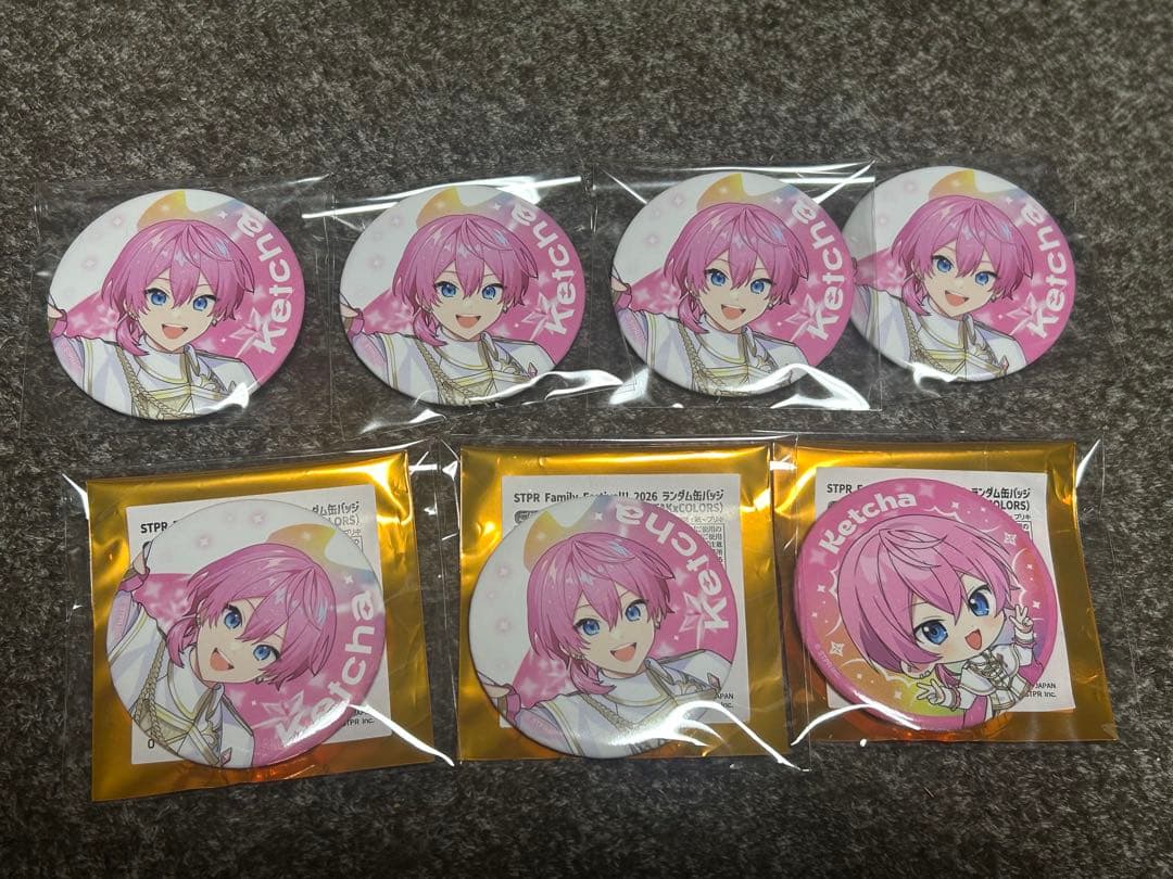すとふぇす 2026 AMPTAK×COLORS 缶バッジ けちゃ - メルカリ
