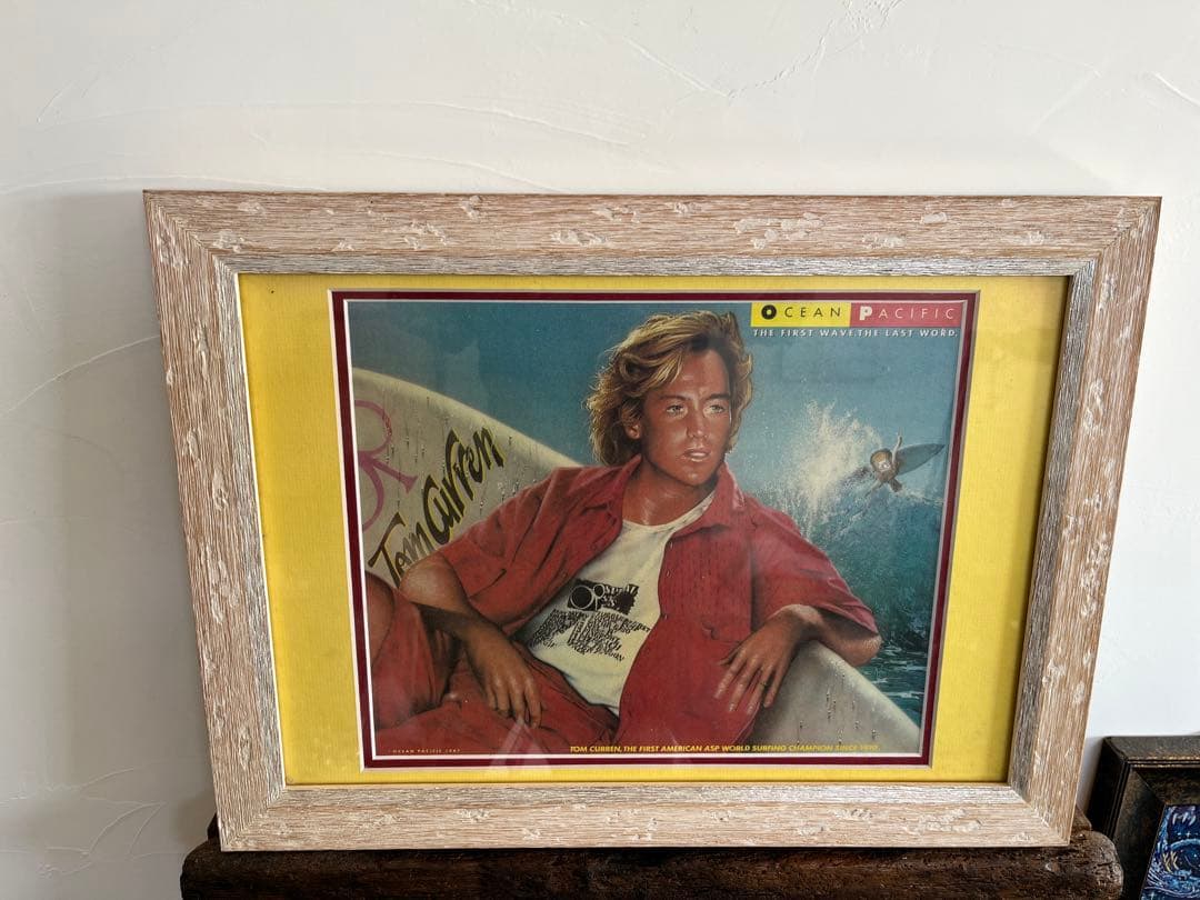 Ocean Pacific サーフィンアート Tom Curren Eighties Ocean Pacific Ad featuring Tom Curren: Sagas of Shred