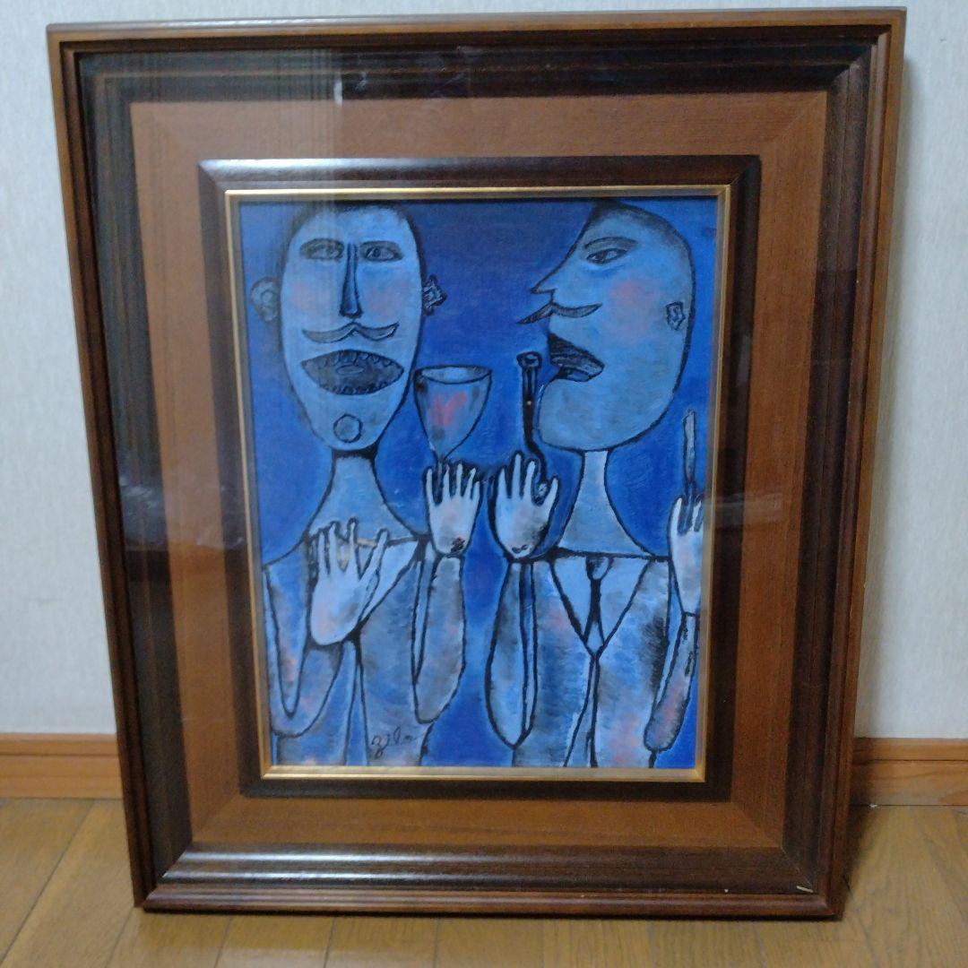 【模写】Dubuffet,jean/抽象画/静物画/油彩画/昭和レトロ/絵画ｃ 複製画 送料無料 絵画 油彩画 油絵 模写ポール・セザンヌ「りんごと