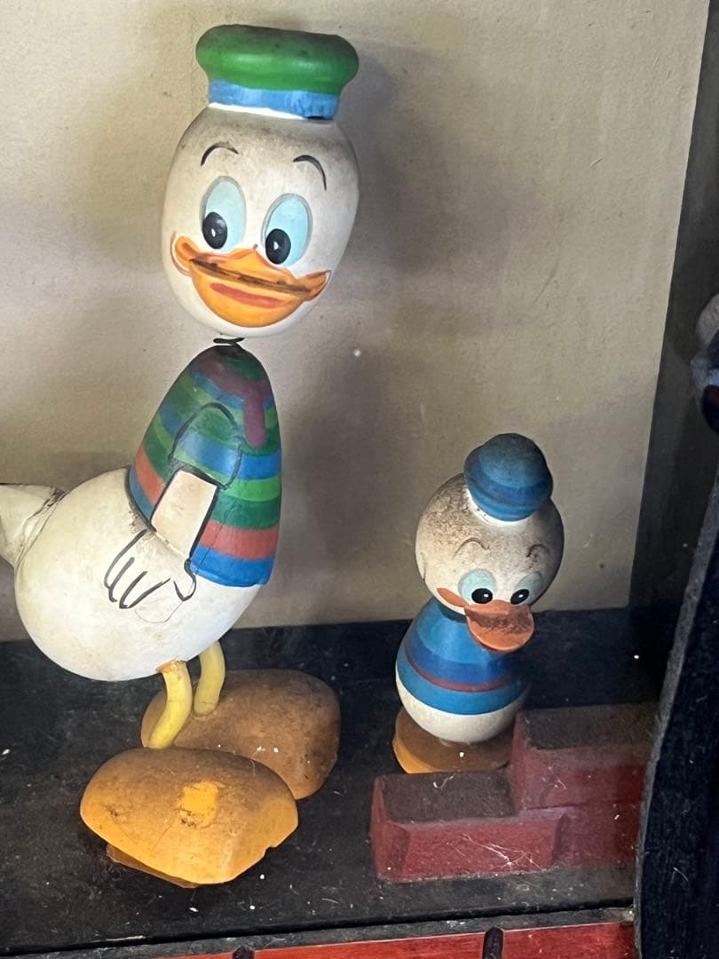 Disney ディズニー まんがこけし 19体 木製 飾り棚 昭和レトロ - メルカリ