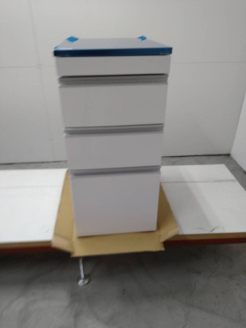 6127 ステンレス天板シンクサイド収納庫3段　幅400 ユニキッチンシステム ステンレス天板 シンク | KB-KC034-28-G183