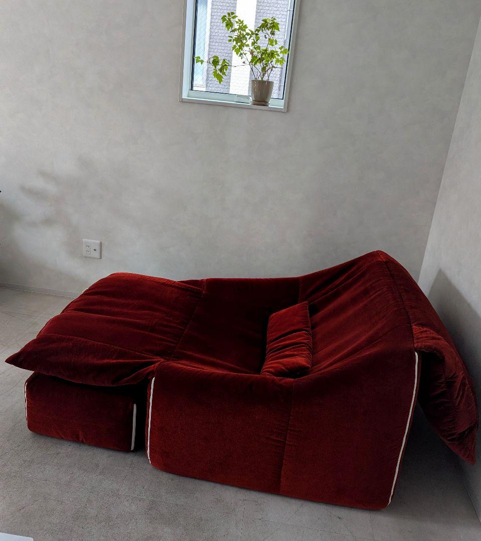 稀少モデル【ligne roset】リーン ロゼ プリューミー 1Pソファ＆パフ