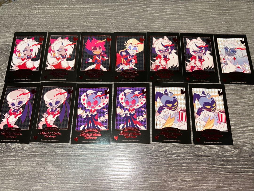 ハズビンホテル　アニメイトカフェ　箔押しカード ハズビンホテル アニメイト カフェ 箔押し カード エミリー - メルカリ