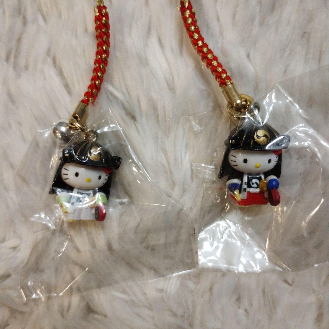 ご当地キティ 兵庫限定 根付けストラップ 2つセット 大石内蔵助 泉岳寺