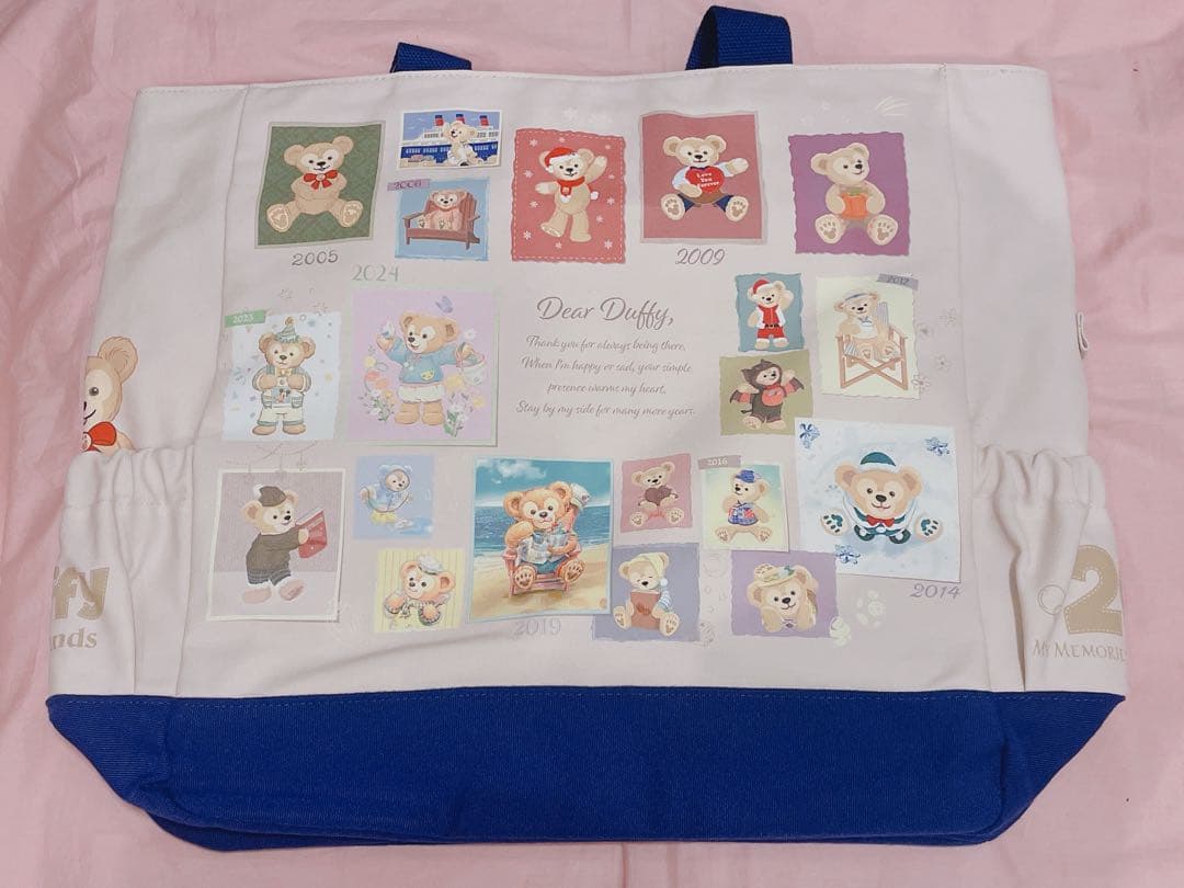 ディズニー ダッフィー＆フレンズ ダフフレ 20周年 トートバッグ 東京ディズニーシー限定 ダッフィー20周年 カラフルハピネス トート
