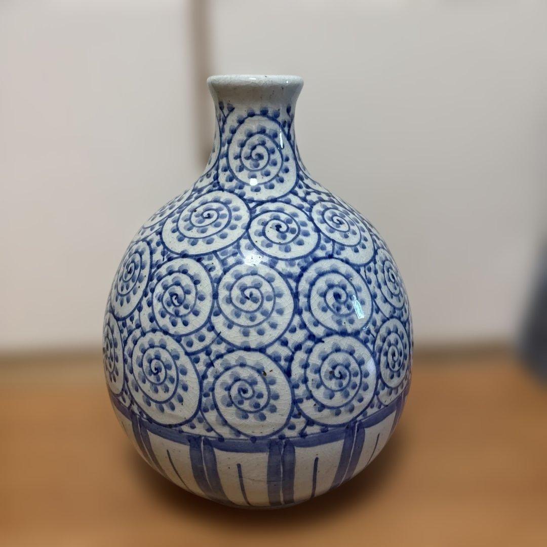 壺　花卉　タコ柄 壷 つぼ 美術品 芸術作品 有田焼 タコ唐草 縦型大壷 : 有田焼やきもの