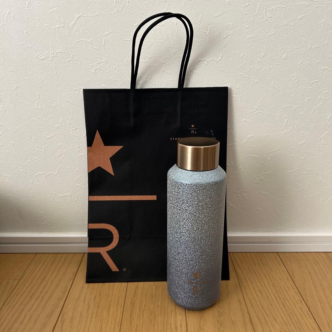 スタバ　リザーブ　ステンレスボトル　グリッター　ライトブルー　473ml Starbucks - スターバックス リザーブ® ステンレスボトルグリッター