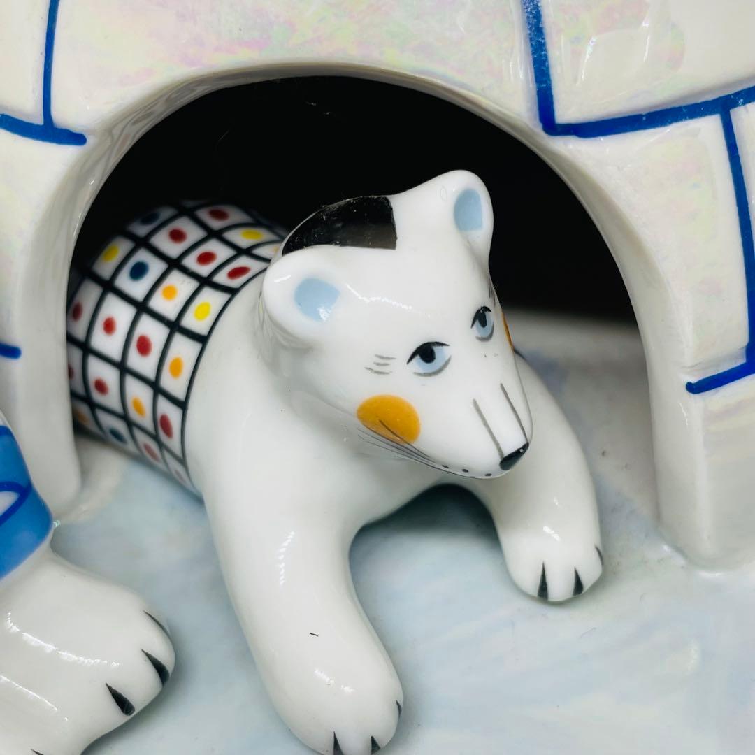 廃盤品 ビレロイ&ボッホ グリーンランドイグルー 北極 動物 フィギュ