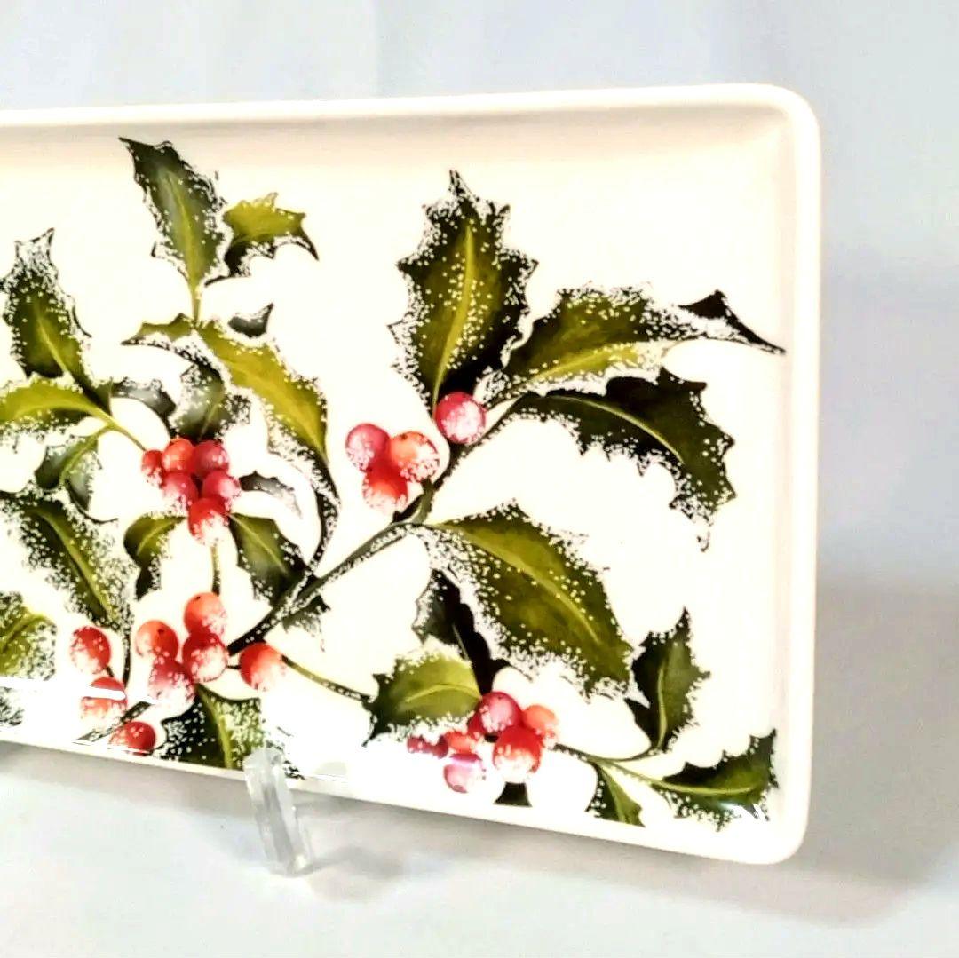 ☆美品廃盤☆GIEN HOLLY ホリーケーキディッシュ 35cm×15.5cm