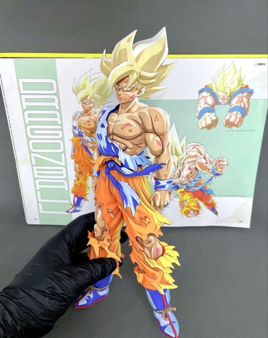 ドラゴンボールフィギュア 伝説の超サイヤ 人孫悟空 リペイント二次元彩色 フィギュア ドラゴンボールフィギュア 伝説の超サイヤ人 孫悟空